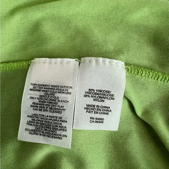 RACHEL Rachel Roy Crochet Knit Overlay Dress in Forest and Lime Green Size XS - Picture 5 of 7